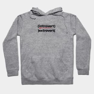 Funny introvert extrovert graphic Hoodie